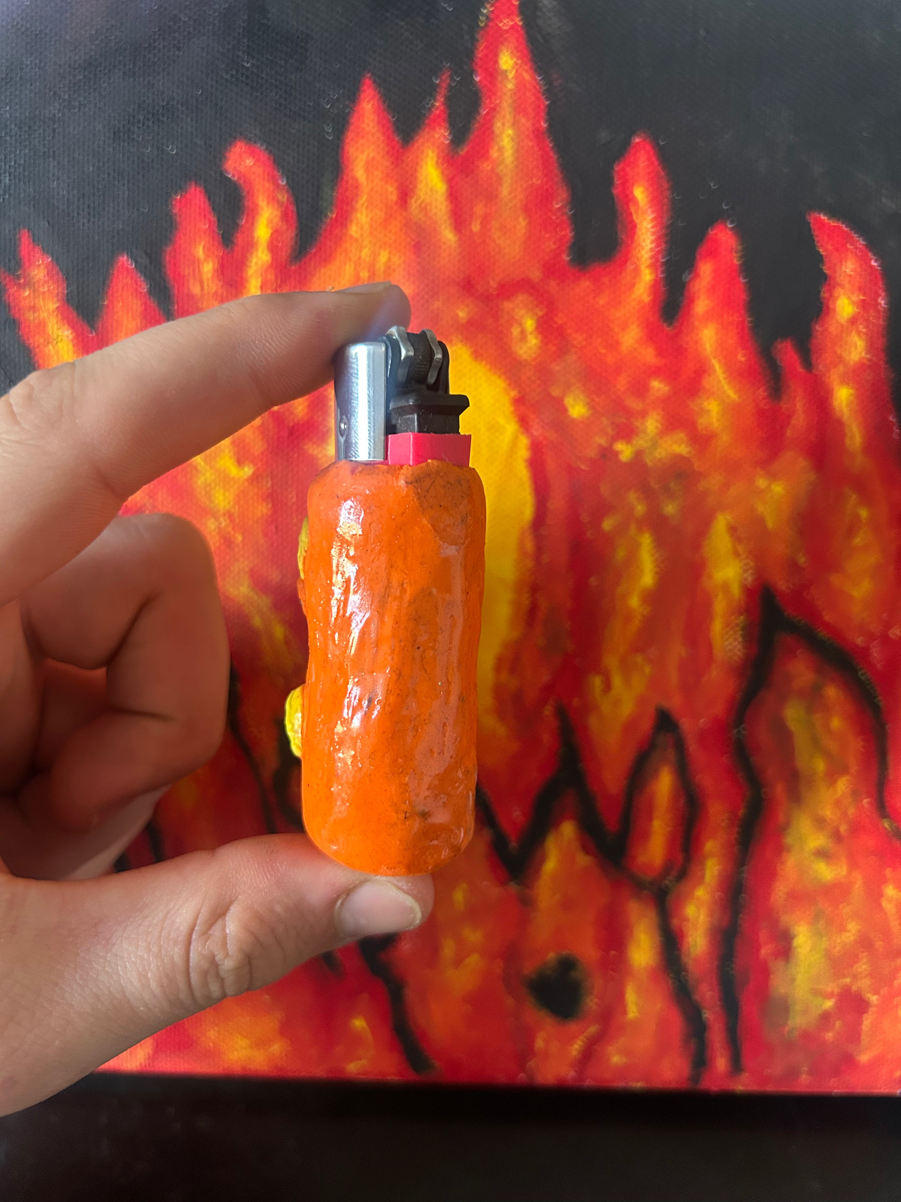 Orange Moustache Man